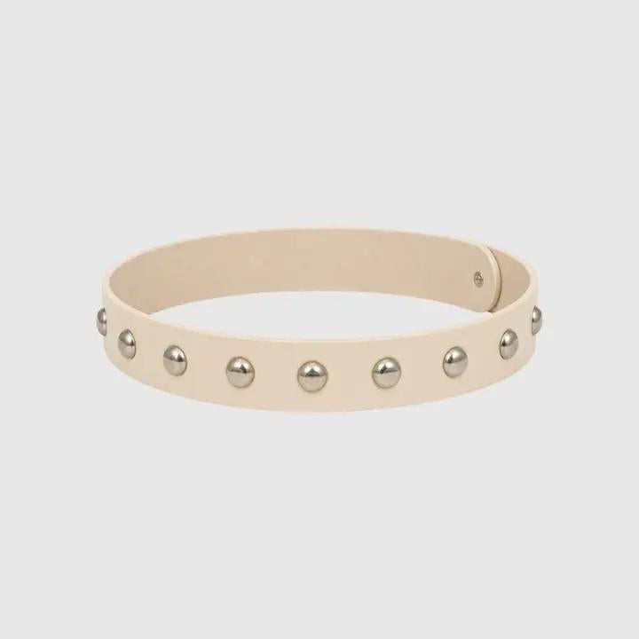 Bella Betty Studded Leather-Look Hat Band