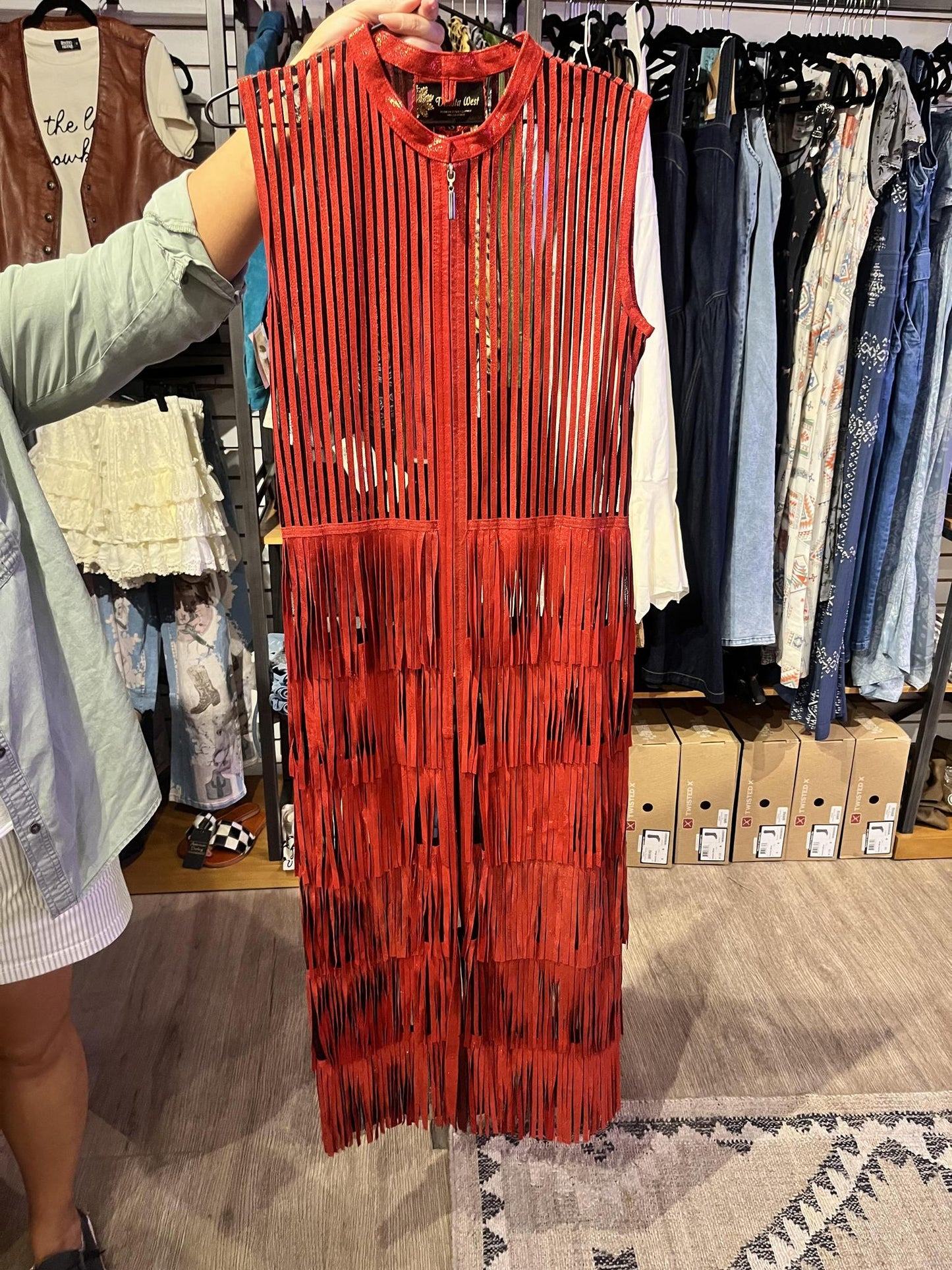 Dakota West 7 Layer Fringe Vest