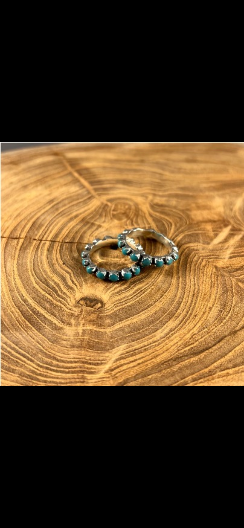 BOHO SOL MULTI STONE STACKING RING TURQUOISE