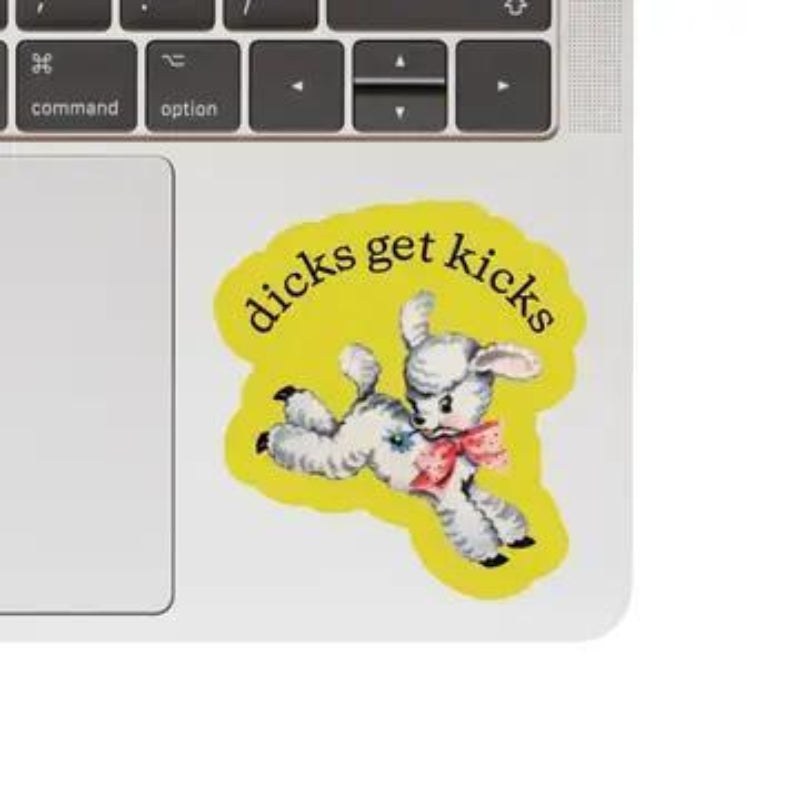 Juju and Moxie Dicks Get Kicks Funny Sarcastic High Quality Vinyl Sticker