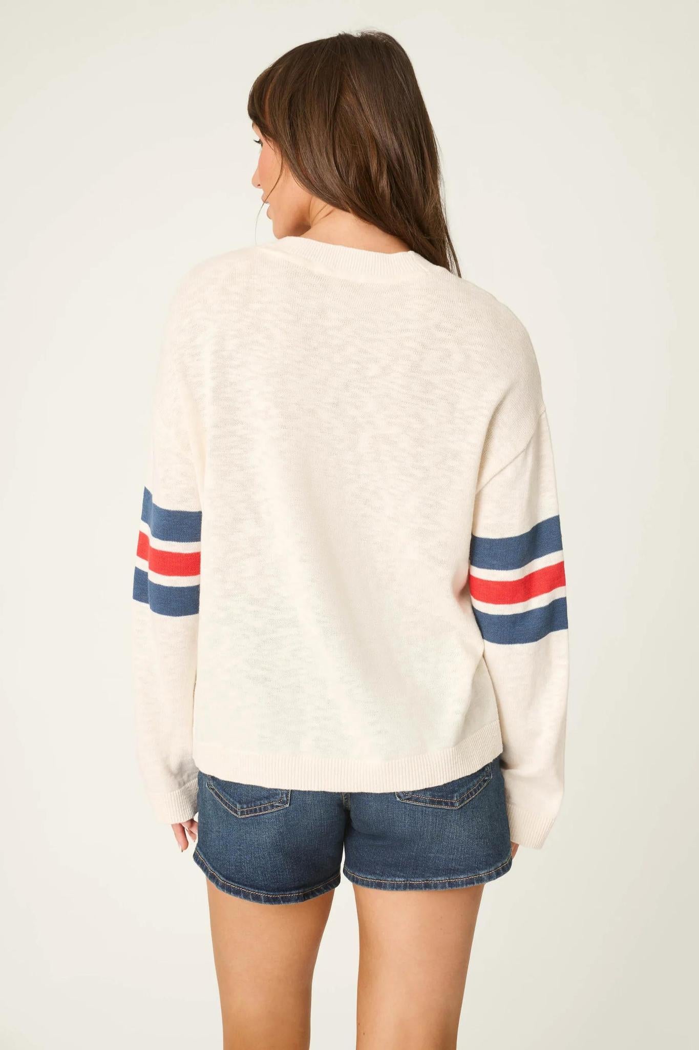 L/S Star Spangled Summer Stars & Stripes Sweater
