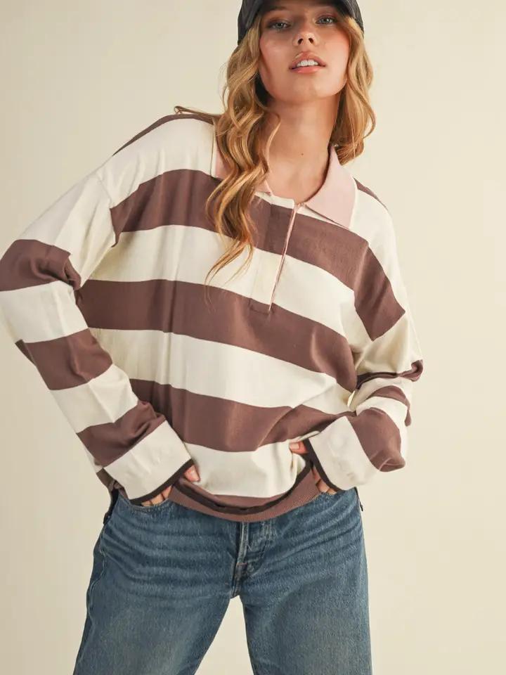 Striped Rugby Sweater