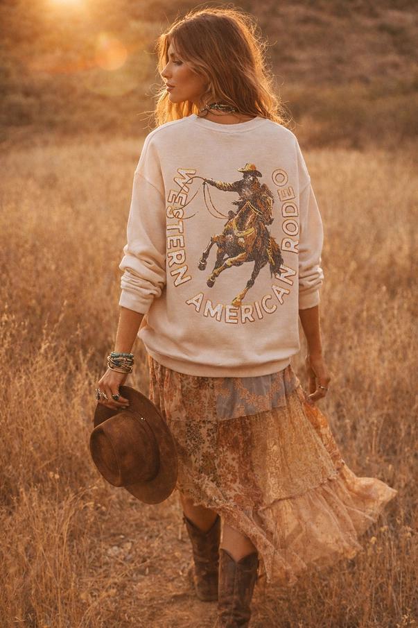 Western American Rodeo Sweatshirt