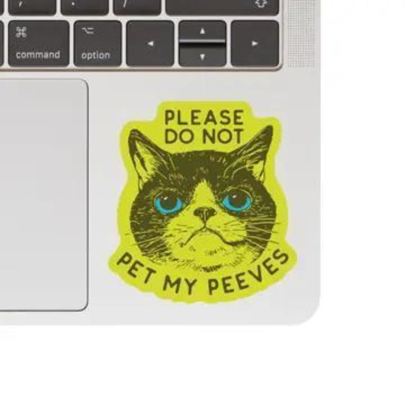 Juju and Moxie Funny Kitty Cat Goofy Humor High Quality Vinyl Sticker