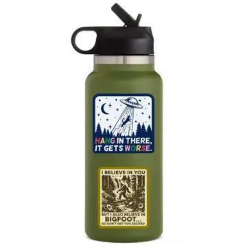 Juju and Moxie Bigfoot Sarcastic Cute Cryptoid High Quality Vinyl Sticker