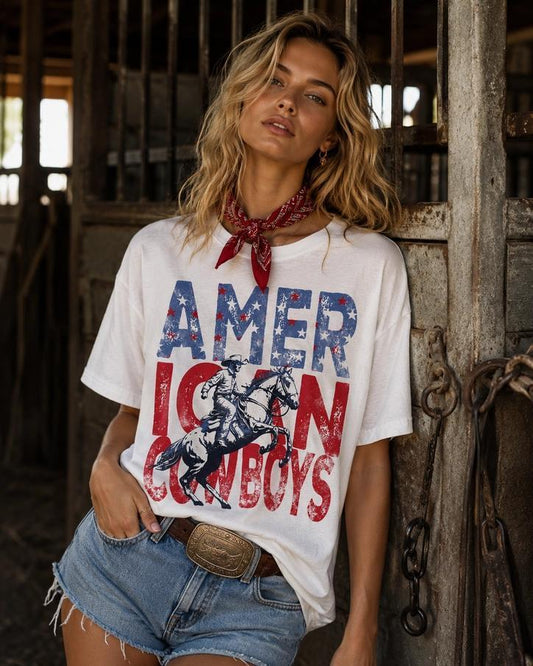 American Cowboys Cream T-Shirt