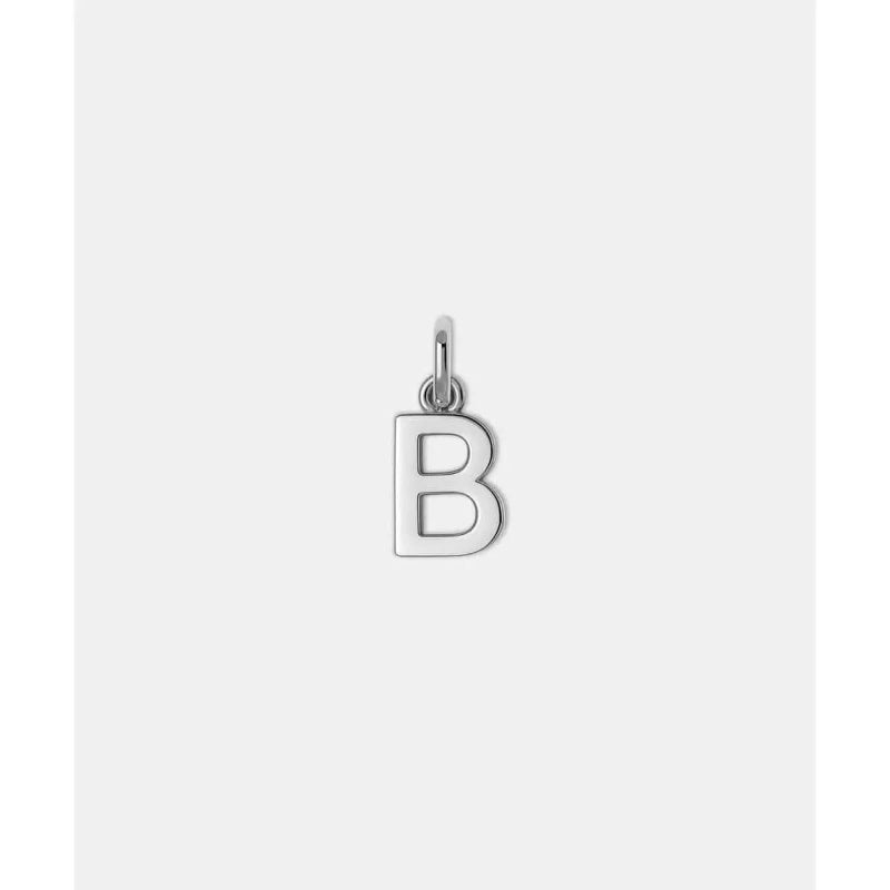 Gigi Pip Letter Hat Charm - Silver