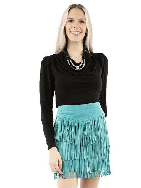 Scully Ladies Fringe Skirt