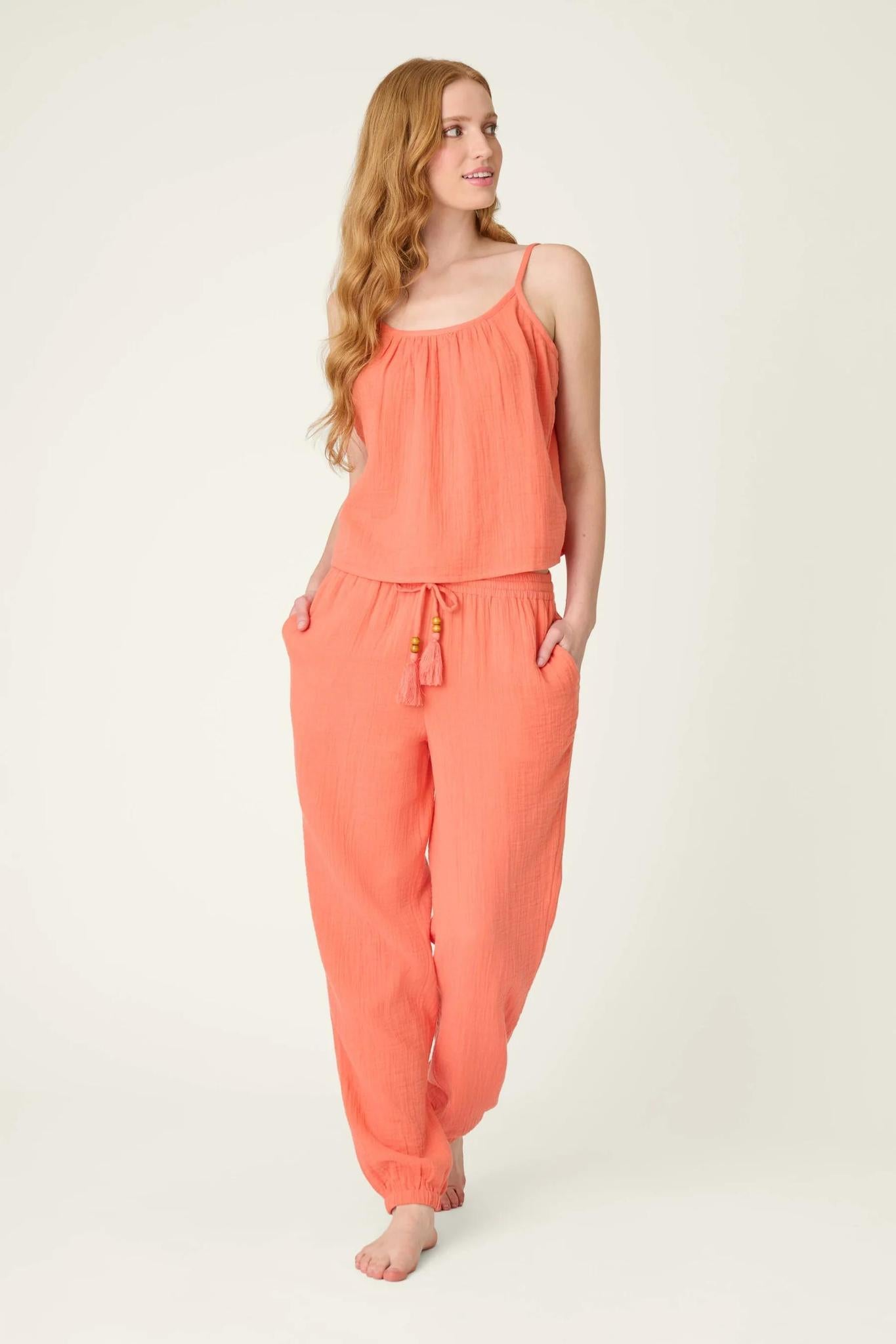 Sea You in Capri Hot Coral Cami