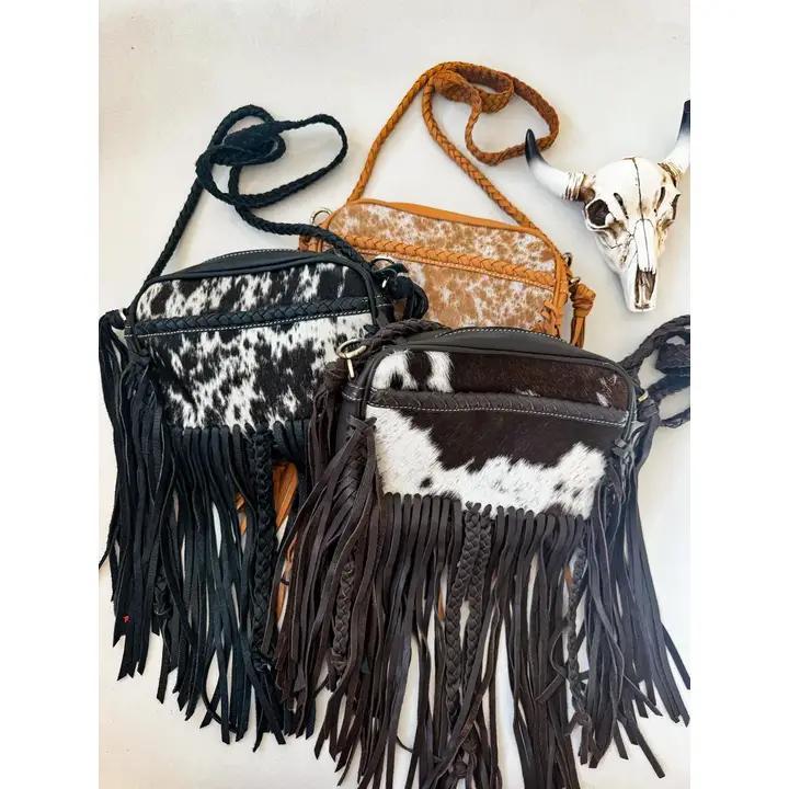The Megan Crossbody Cowhide Western Tooled Leather Purse