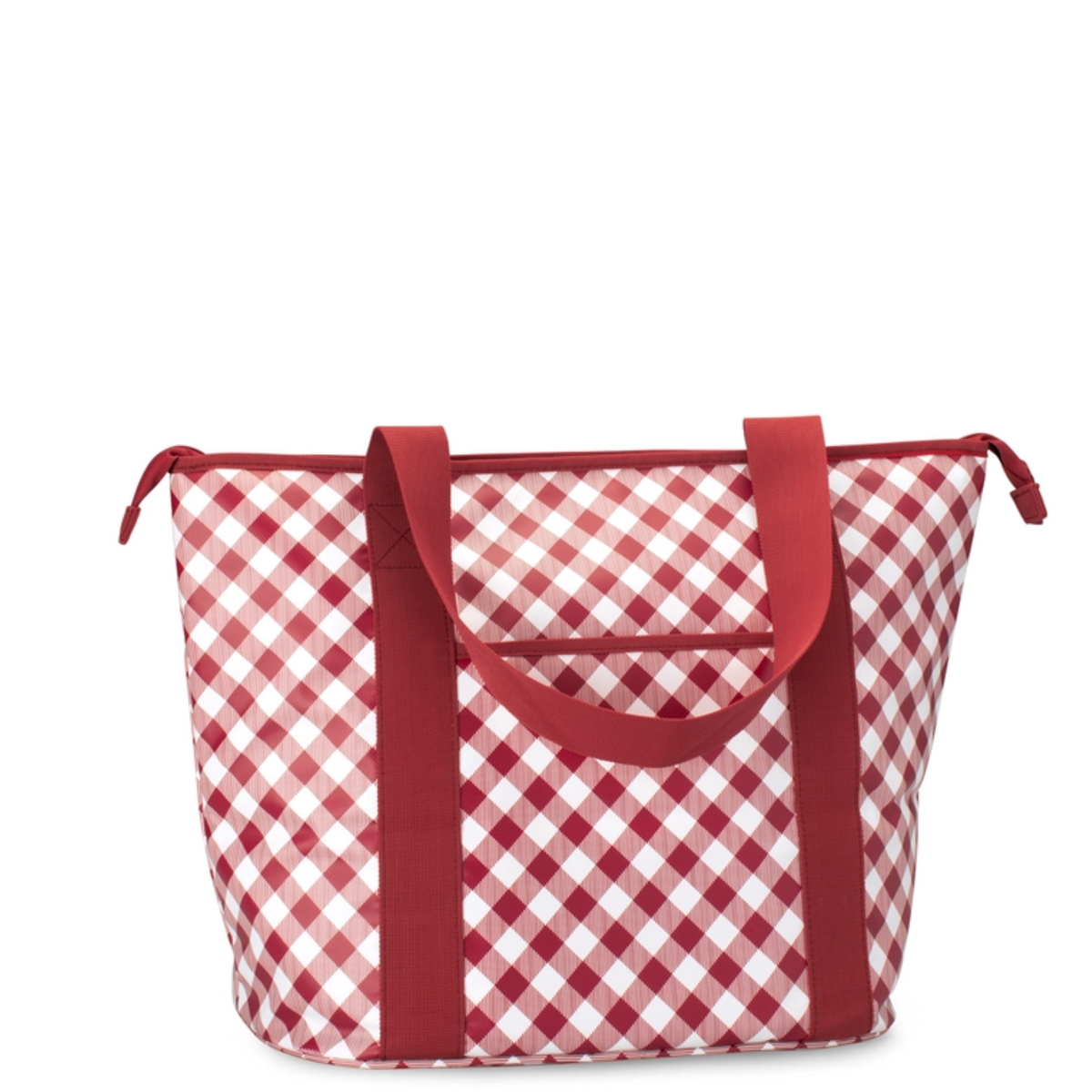 Gameday Gingham Zippi Cooler Crimson