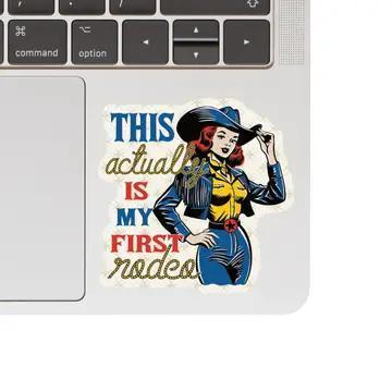 Juju and Moxie First Rodeo Cowgirl Sticker