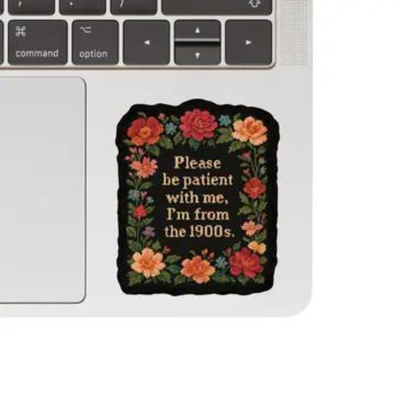 Juju and Moxie Please Be Patient Needlework High Quality Vinyl Sticker