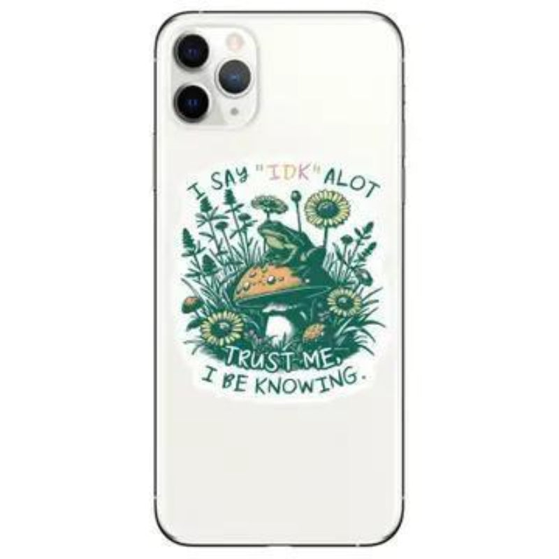 Juju and Moxie Trust Me I Be Knowing Frog Toad High Quality Vinyl Sticker