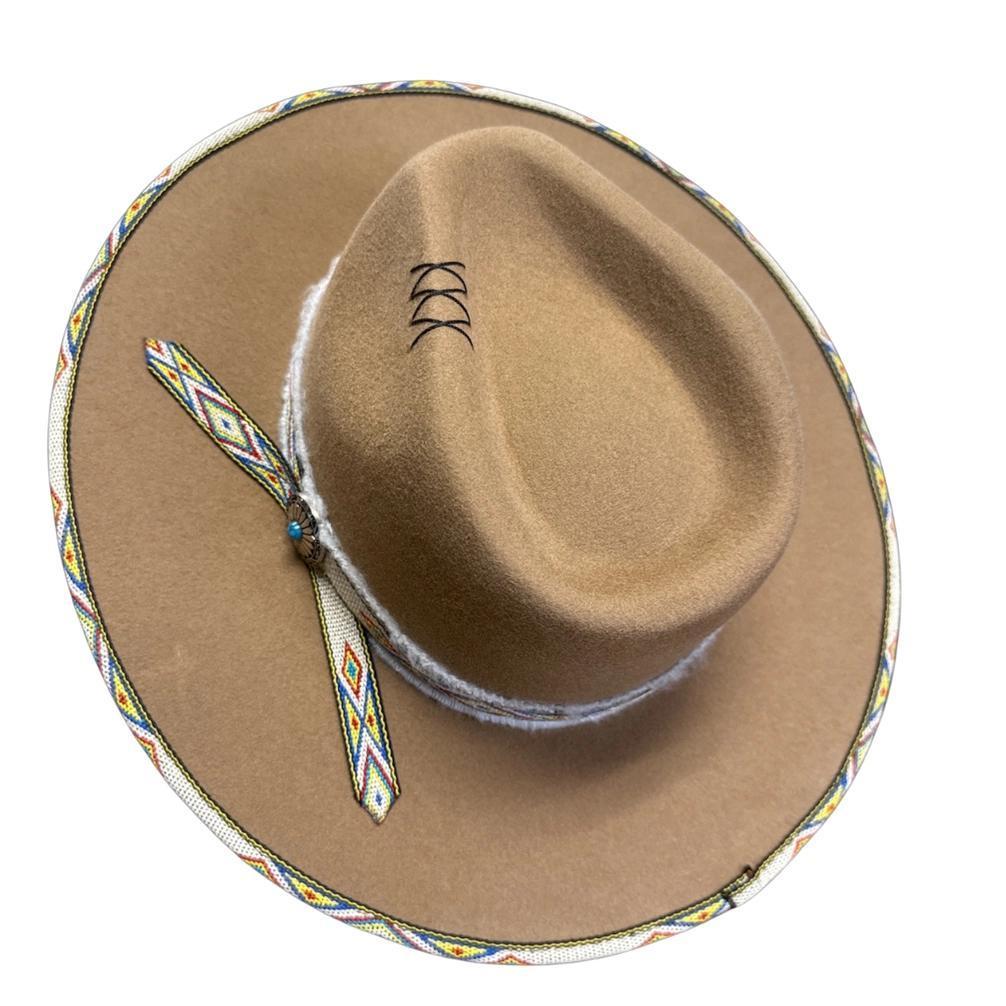 American Hat Makers Lakota Wool Felt Flat Brim Fedora Hat