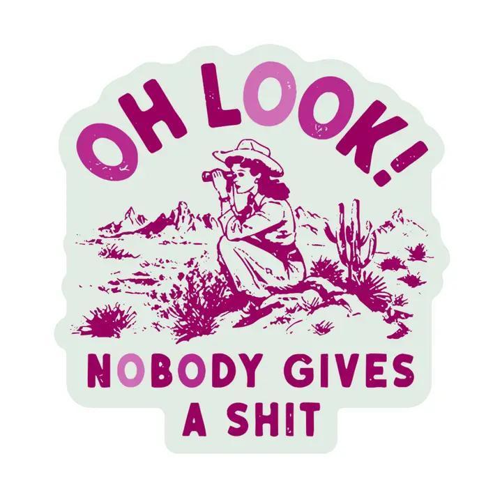 Juju and Moxie Cowgirl Nature Sh*t Sticker