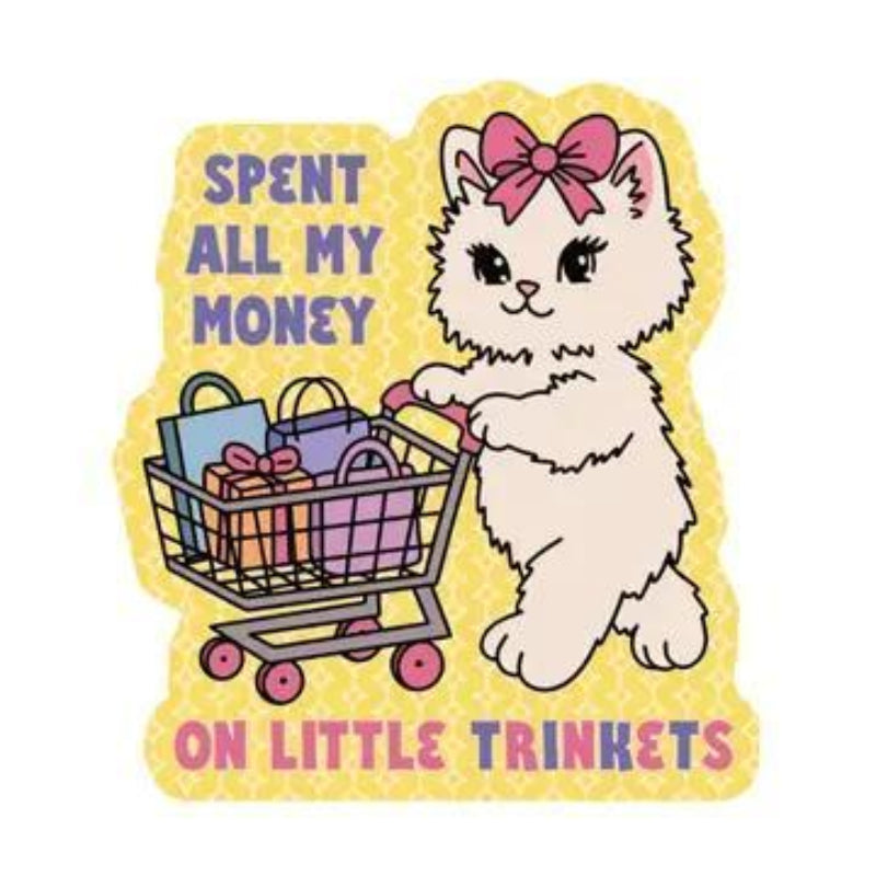 Juju and Moxie Adorable Trinket Kitty Cat Shop High Quality Vinyl Sticker