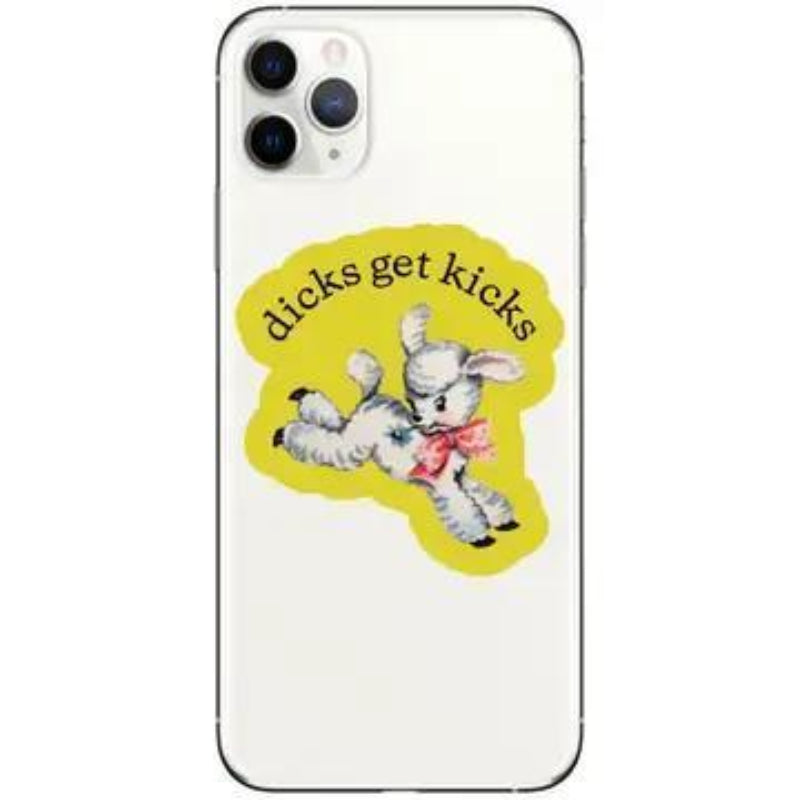 Juju and Moxie Dicks Get Kicks Funny Sarcastic High Quality Vinyl Sticker