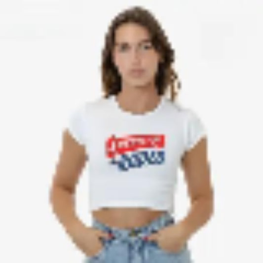 Hey Jude Graphic Tees American Rodeo Crop Top 