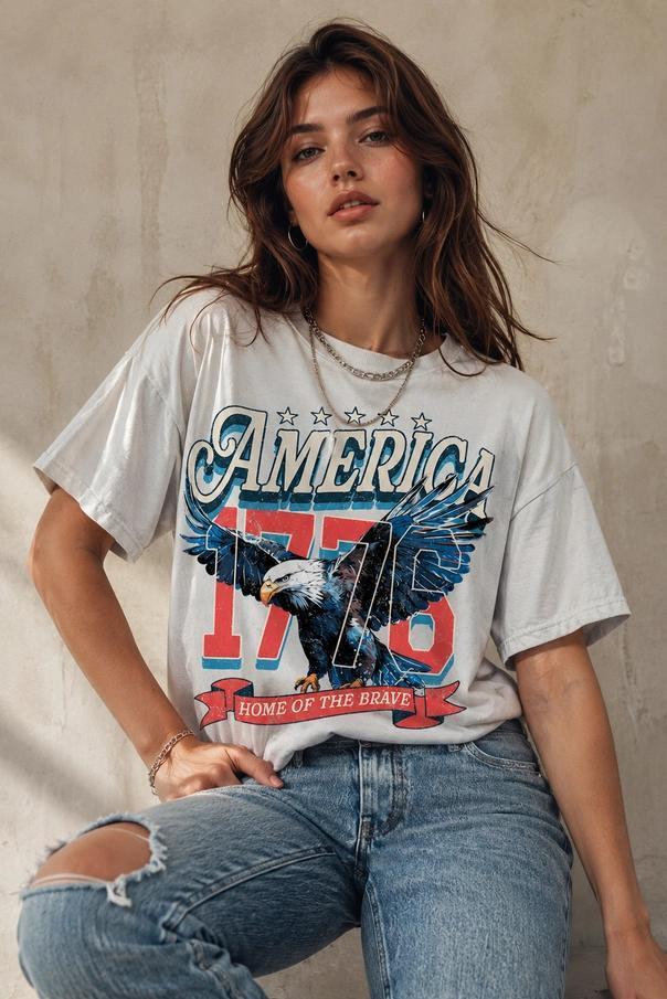 America 1776 Eagle Blue T-Shirt