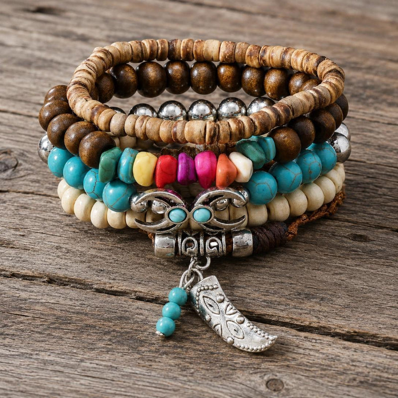 Rodeo Drive Desert Fashion Turquoise Bracelet Stack