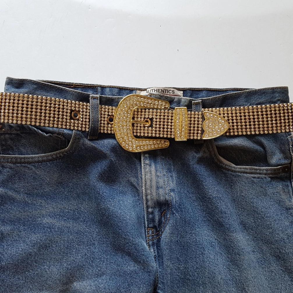 Gold Western Rhinestone Belt