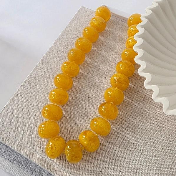 Bella Honey Beaded Necklace
