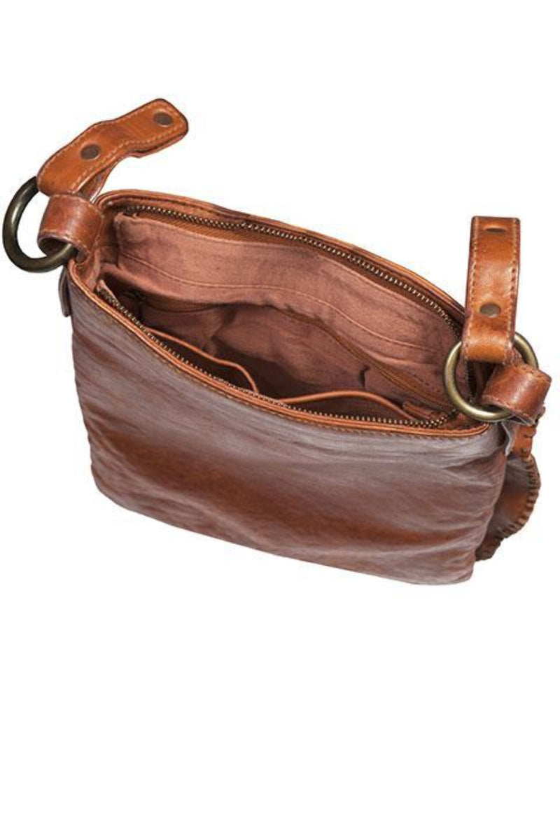  Scully Whip Stitch Cognac Handbag - Inside View