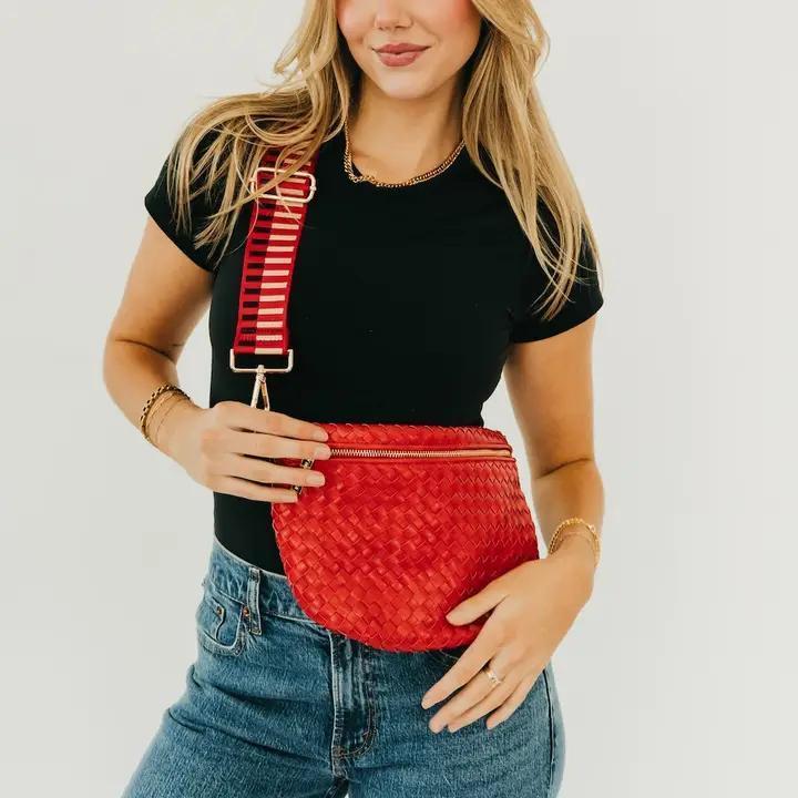 Westlyn Woven Bum Bag Cherry Red