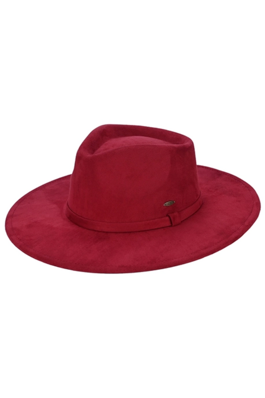 Faux Suede Rancher Hat