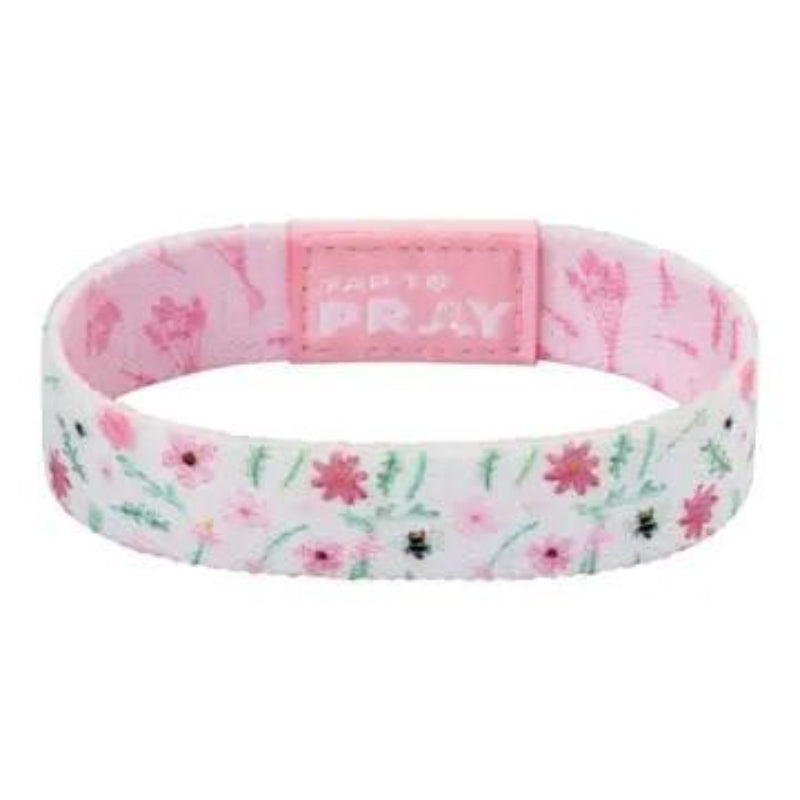 Versible Tap To Pray® Wristband – Meadows - White