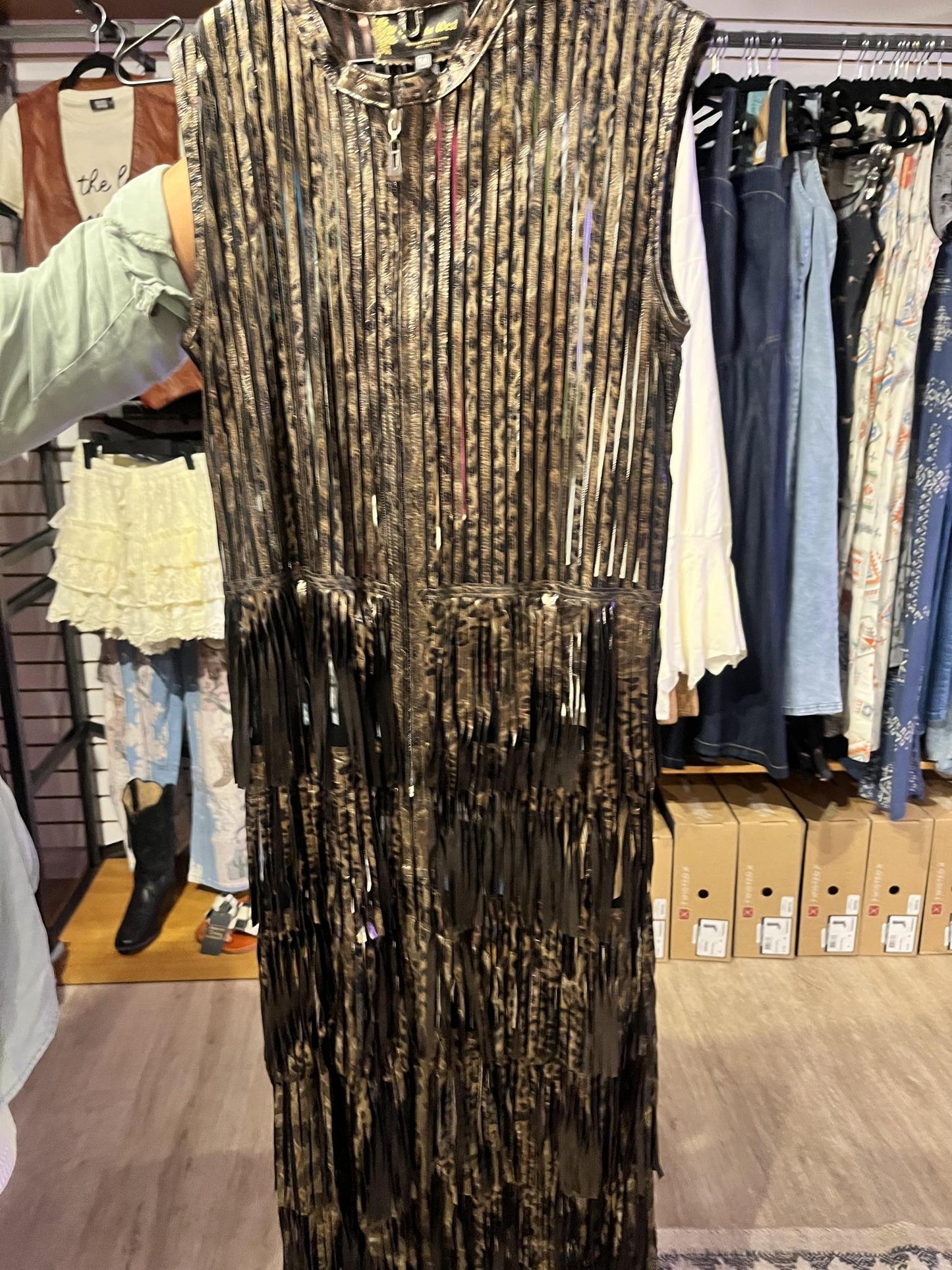 Dakota West Leopard Duster
