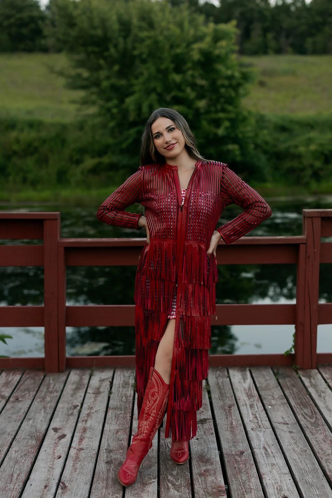 Dakota West Red Duster