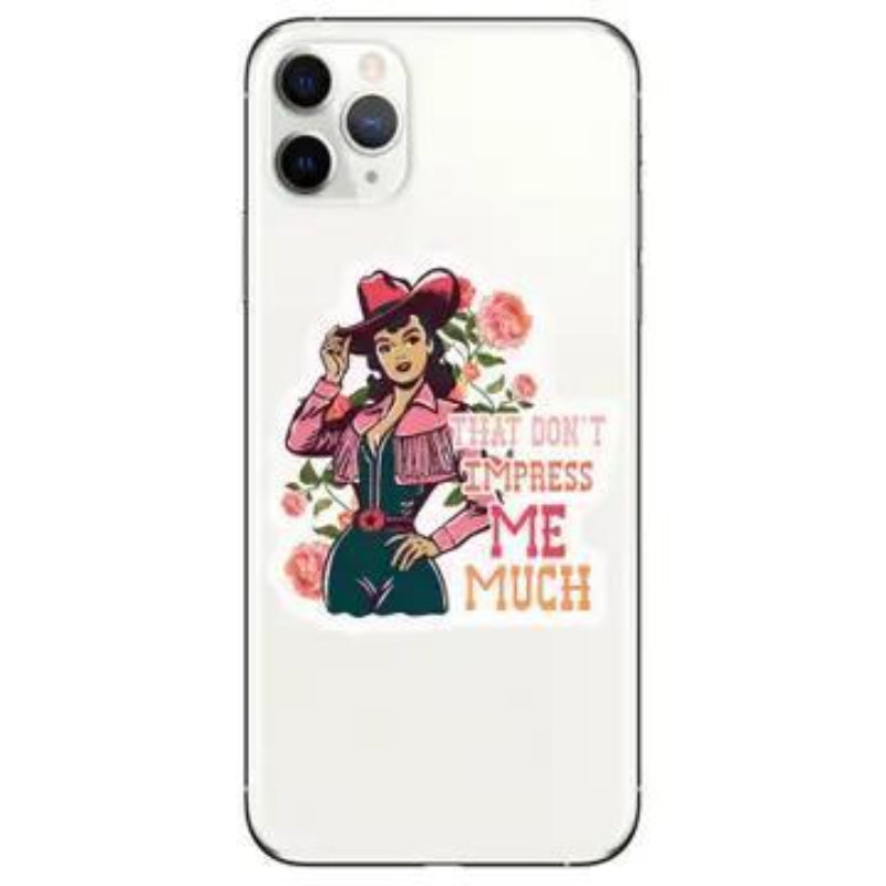 Juju and Moxie Floral Cowgirl Impress Me High Quality Vinyl Sticker
