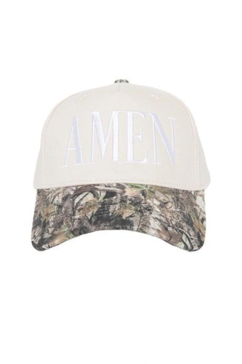 Katydid AMEN Wholesale Cap Trucker Two-Toned Camo And Tan