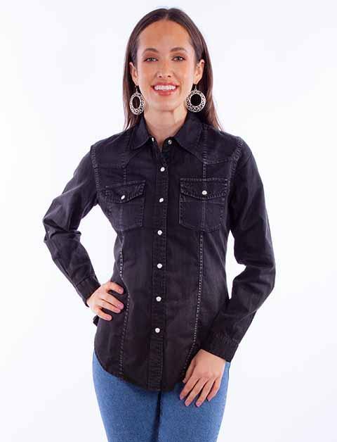 Snap Front Western Top
