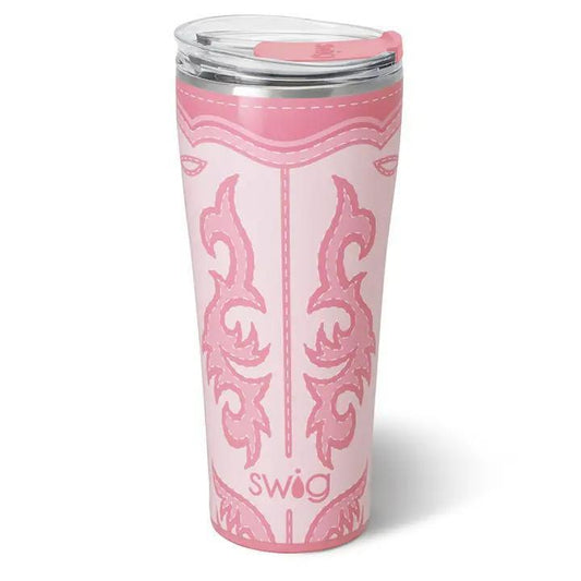 Boot Scootin' Tumbler Pink, 32oz