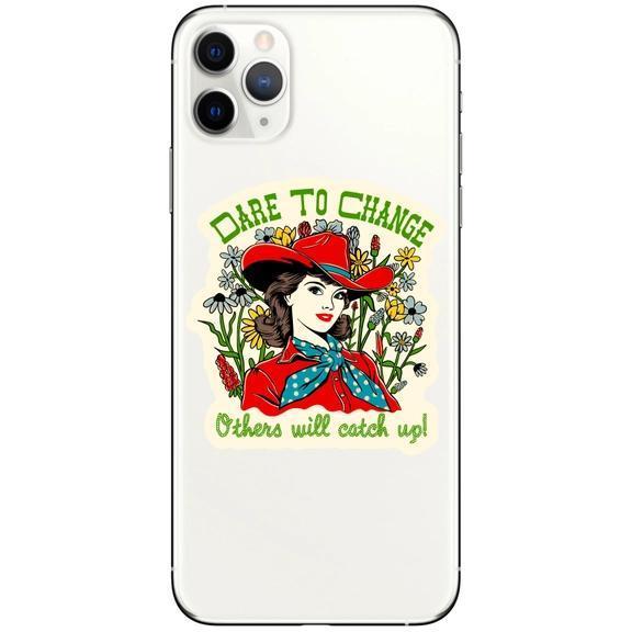Juju and Moxie Cowgirl Dare to Change Sticker