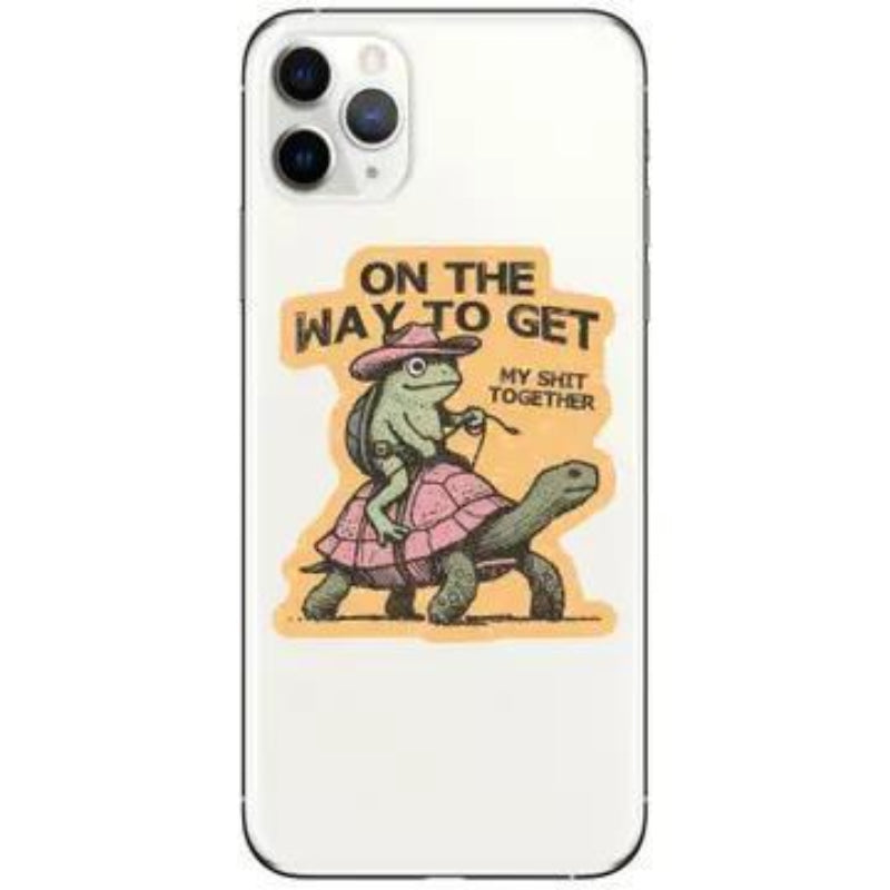 Juju and Moxie Swear Frog Cowboy Funny Turtle High Quality Vinyl Sticker