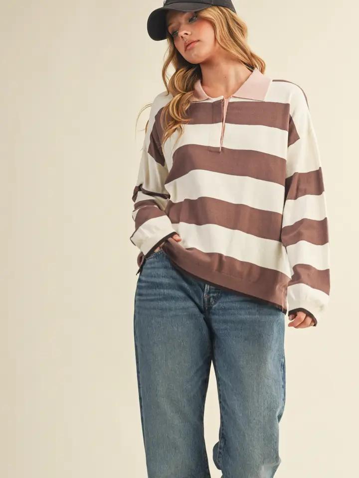 Striped Rugby Sweater