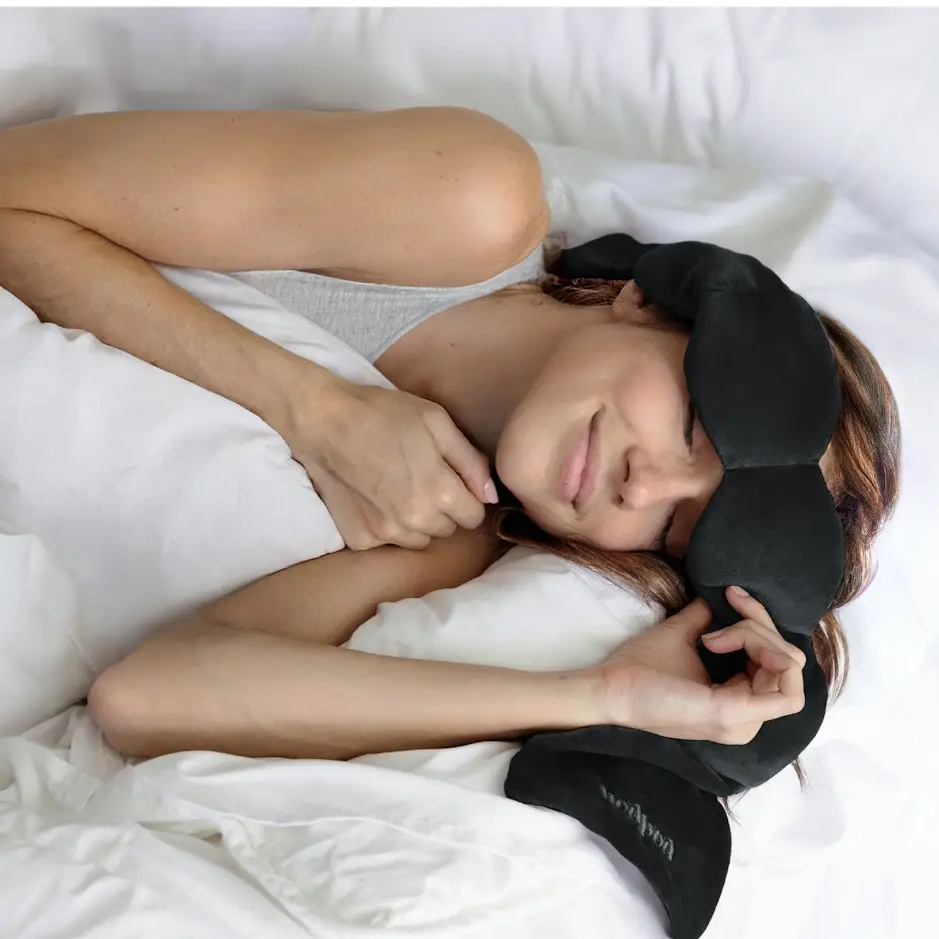 Onyx Black Weighted Sleep Mask - Eye Mask