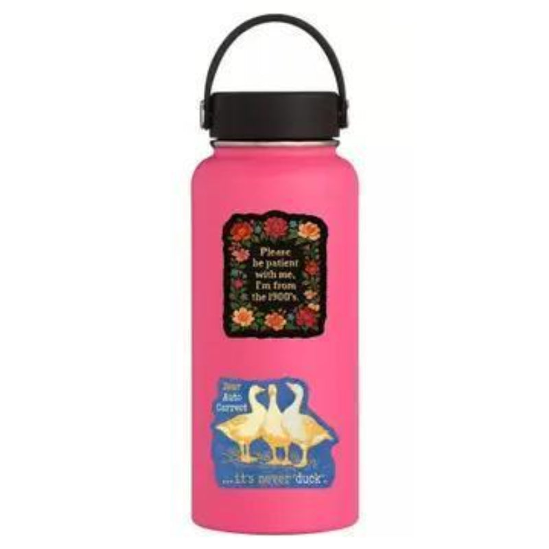 Juju and Moxie It's Never Duck Funny Swear High Quality Vinyl Sticker