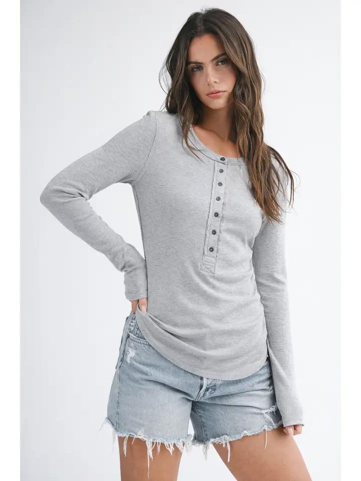 Henley Long Sleeve Top