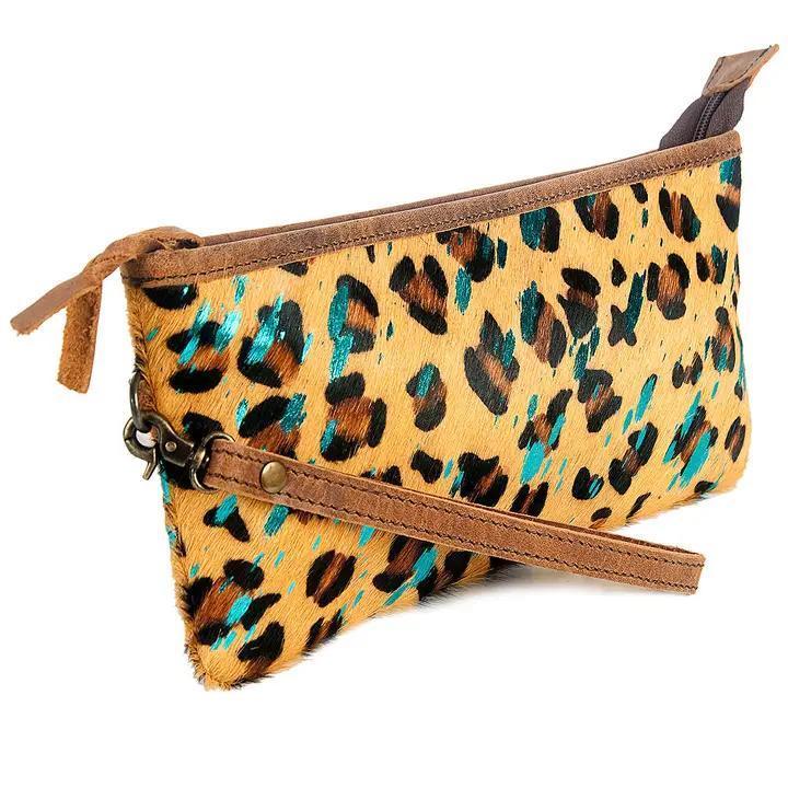 Wristlet Bag – Printed Hair-On Cowhide