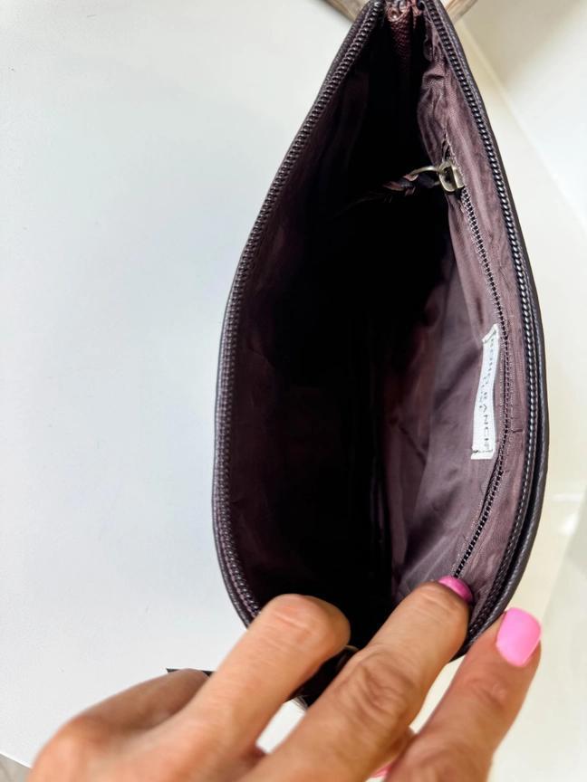 Western Cowhide Travel Makeup Bag