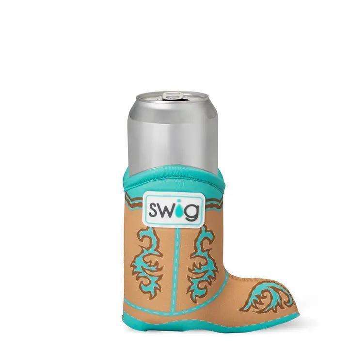 Boot Scootin' Slim Can Coolie Turquoise