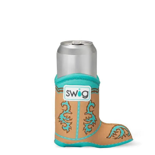 Boot Scootin' Slim Can Coolie Turquoise