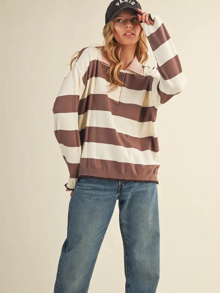 Striped Rugby Sweater
