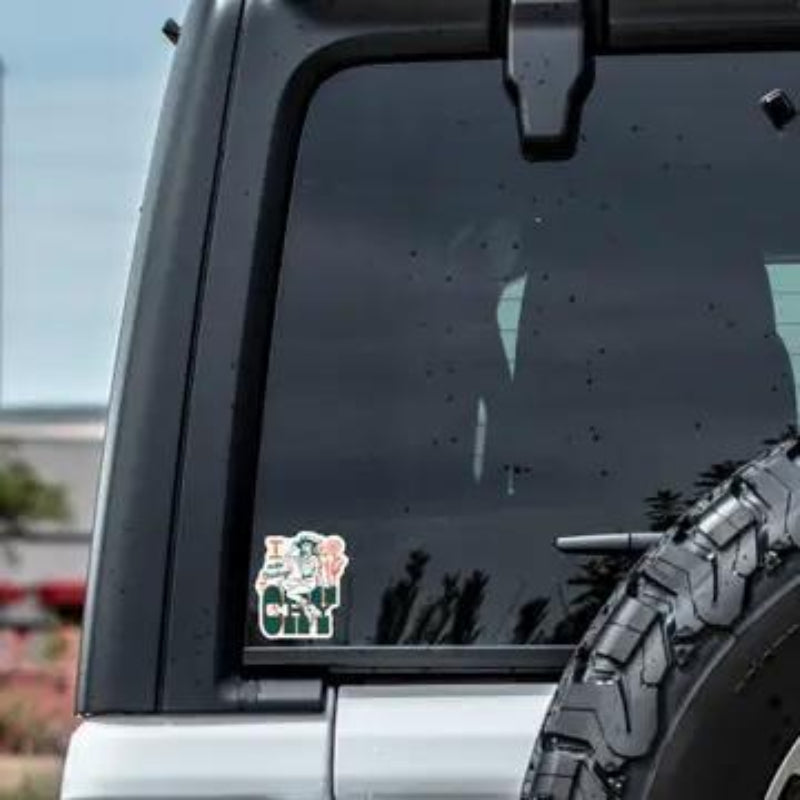 Juju and Moxie Make Cowboys Cry Vintage Cowgirl High Quality Vinyl Sticker