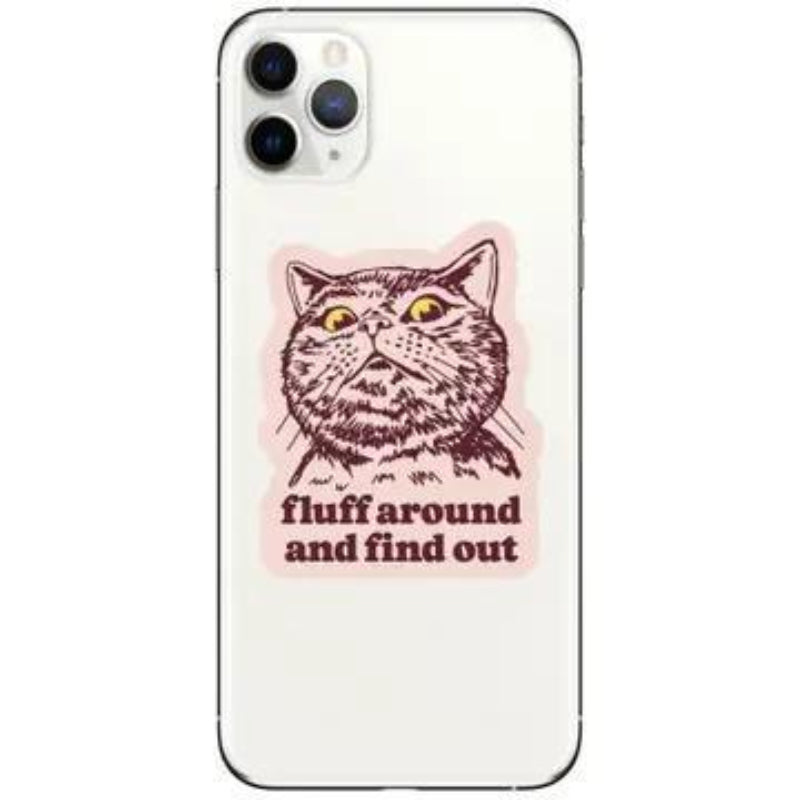 Juju and Moxie Funny Kitty Cat Swear Humor High Quality Vinyl Sticker